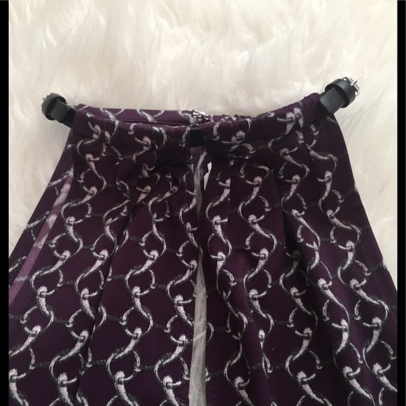 MICHAEL Michael Kors leather trim neck halter top - Picture 3 of 4