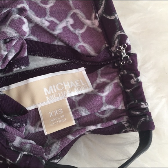 MICHAEL Michael Kors leather trim neck halter top - Picture 4 of 4