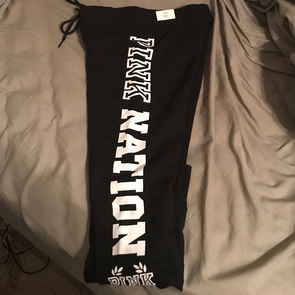 VS pink gym pants.