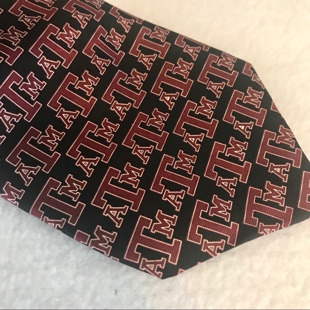 Texas A&M University Aggies Logo 100% Silk Tie