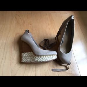 Cute ankle wrapped heels!