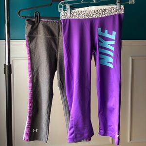 SOLD!! Nike and under armour pants