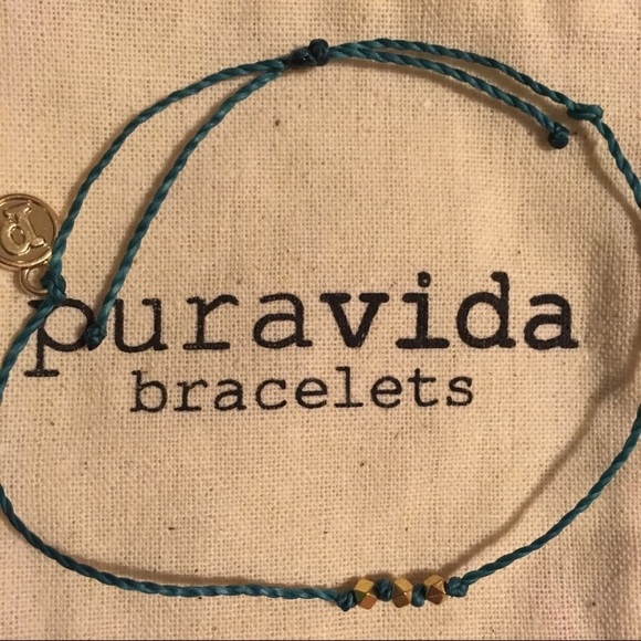 ⭐️NEW PURAVIDA Gold 3 bead green Bracelet - Picture 5 of 5