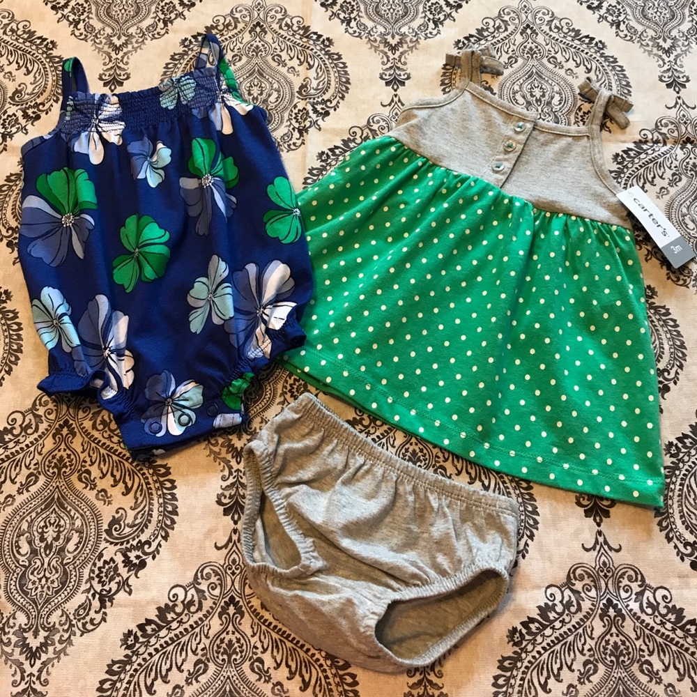 NWT Carter’s baby girls 3 piece set