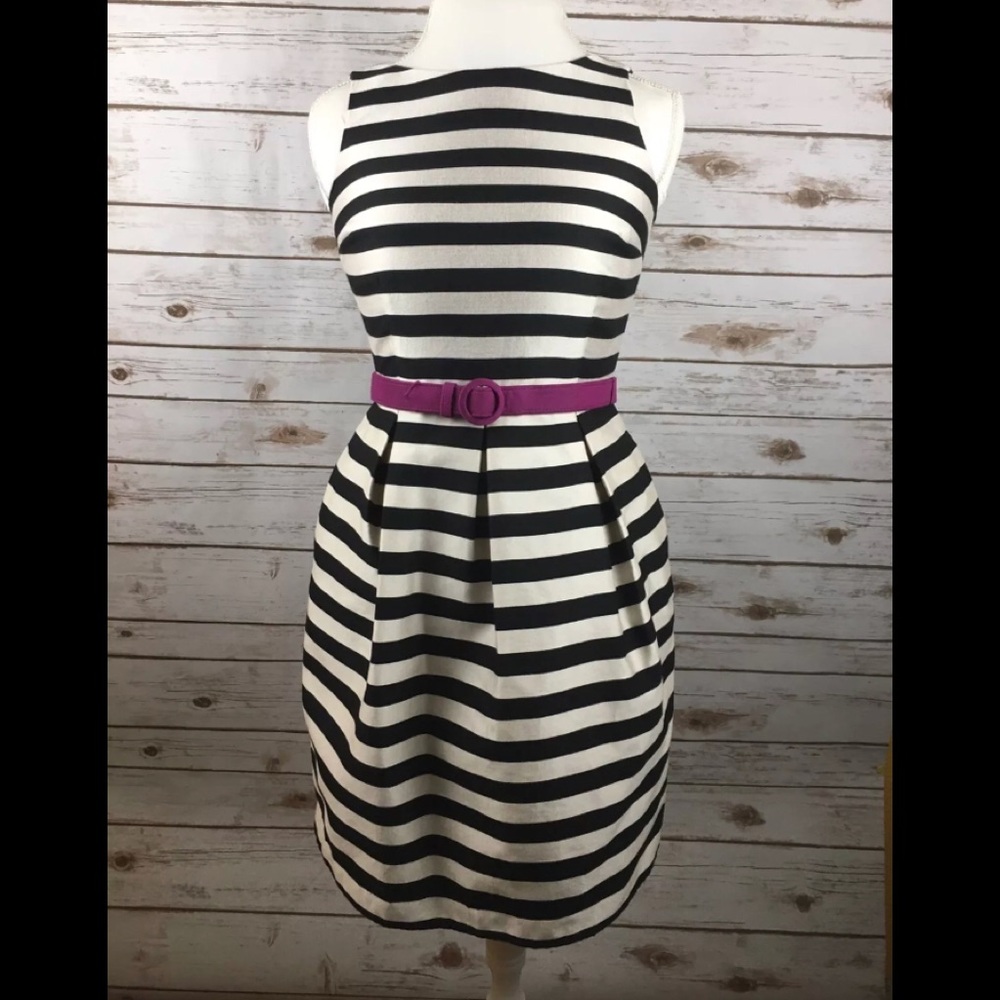 White House black Market striped dress 00