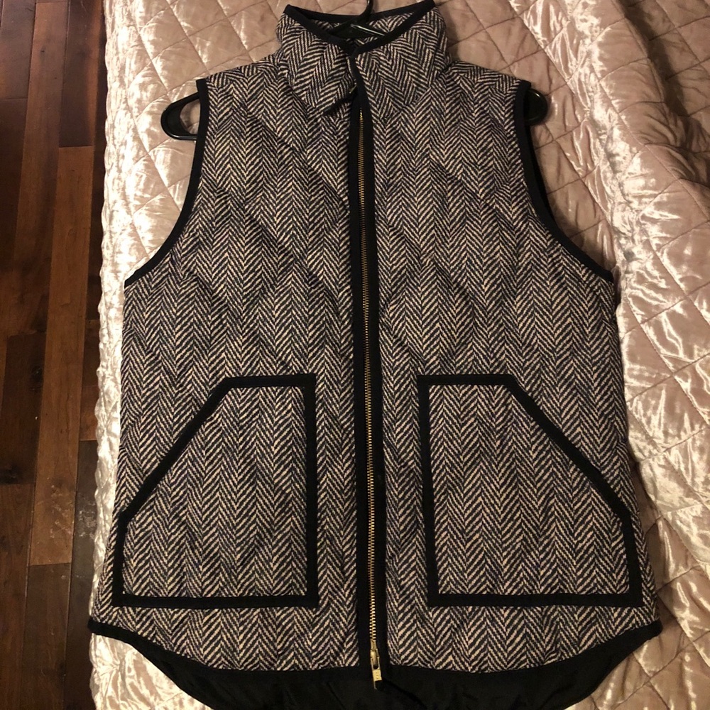 JCREW herringbone vest