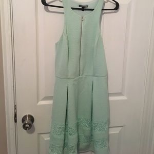 Express Lace Zipper Dress