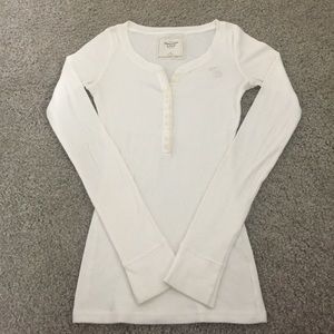 A&F long sleeve button top