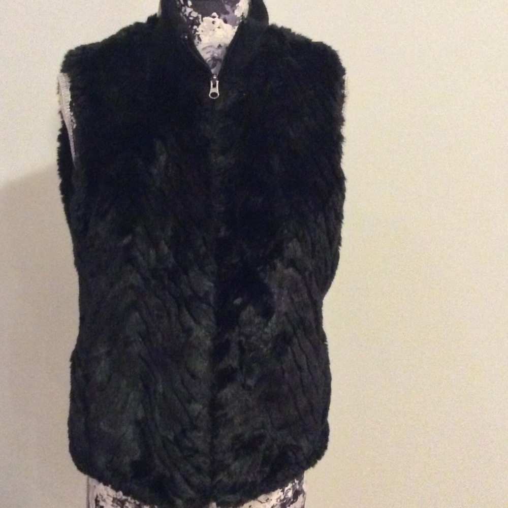 Luxurious faux fur vest