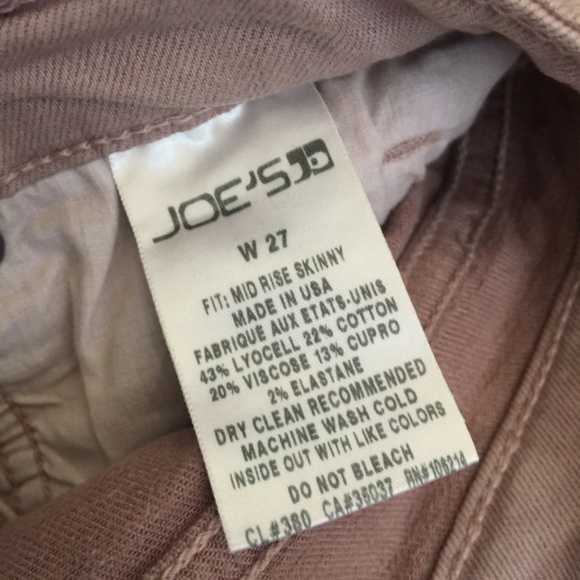 Joe's Jeans- Dusty Pink 27 - Picture 3 of 4