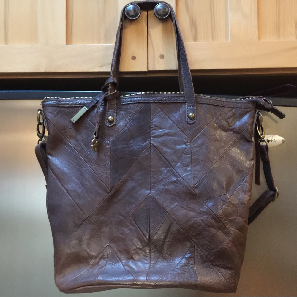 Lucky Brand bohemian patchwork leather purse