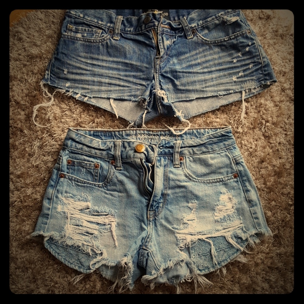 Lucky Brand and AEO Denim Shorts