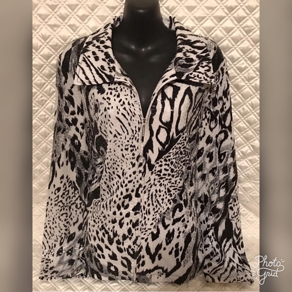 Laura Ashley Animal Print Jacket