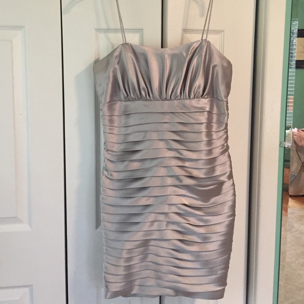 Silver cocktail dress