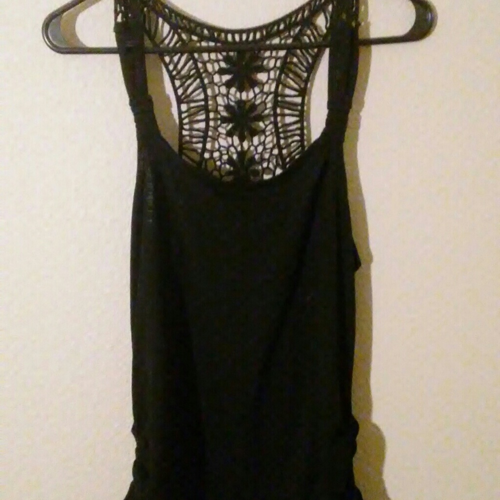 Black tank top