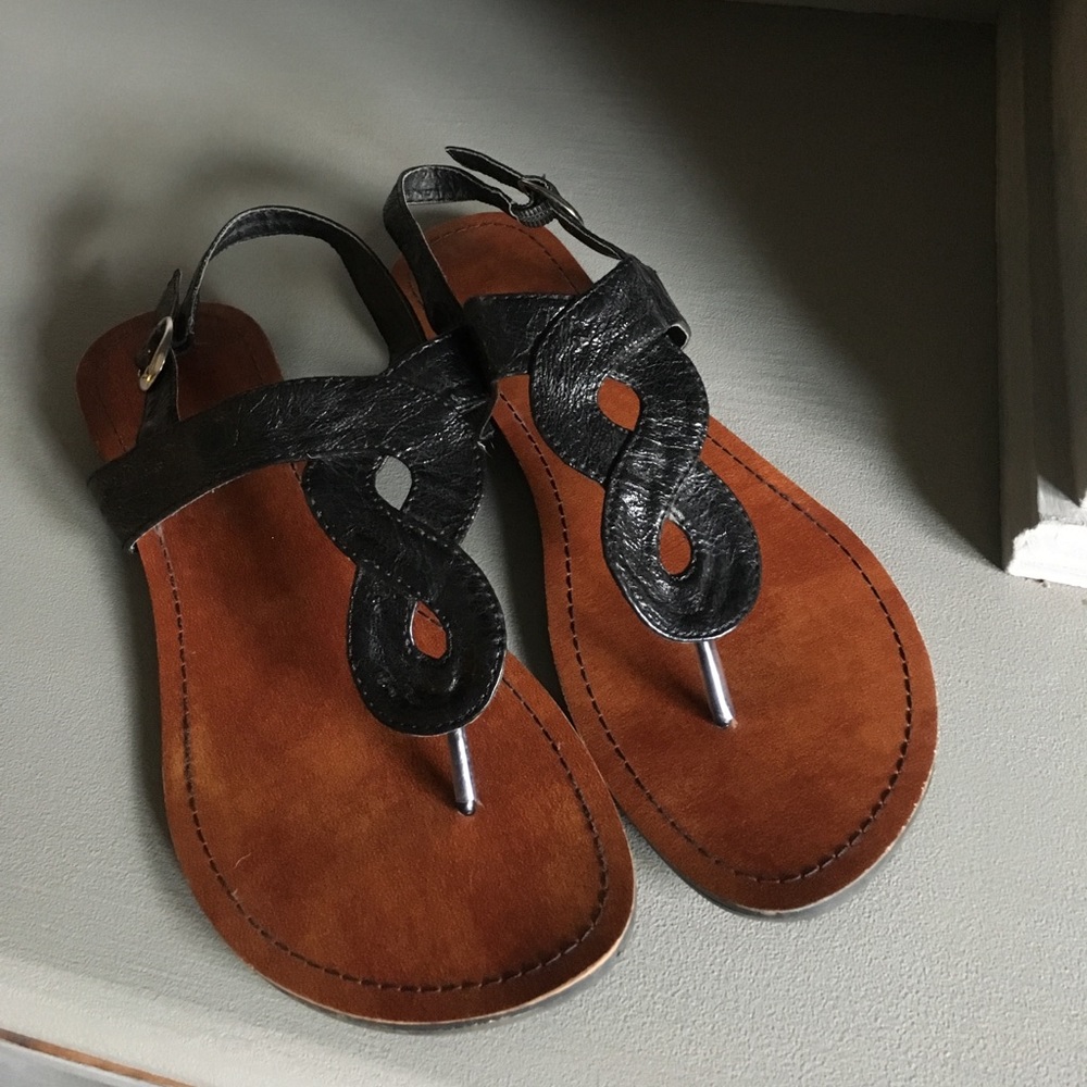 Black size 9 Sandals