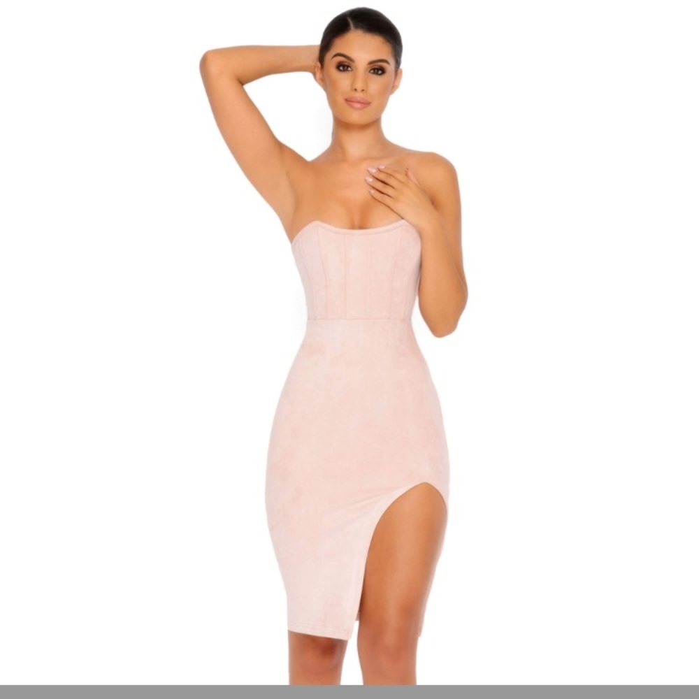 Oh Polly suede dress
