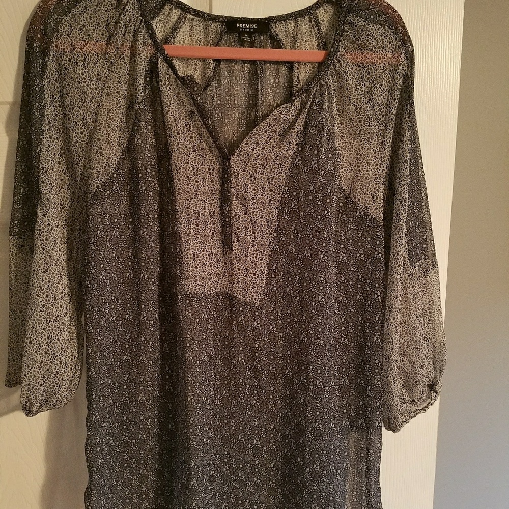 Premise Brand Sheer Blouse