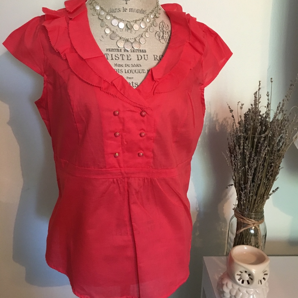 Merona Orange Sleeveless blouse