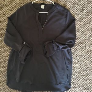 Dark gray 3/4 blouse