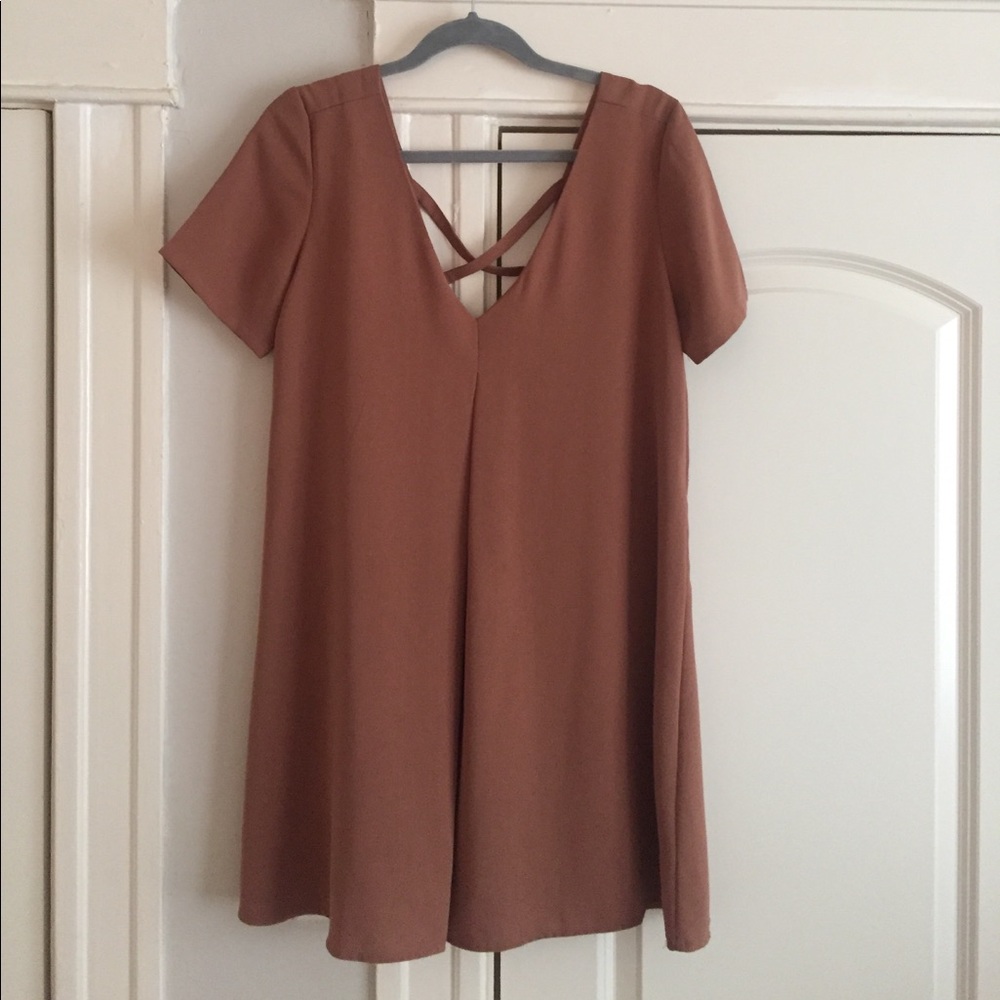 Cross back dress