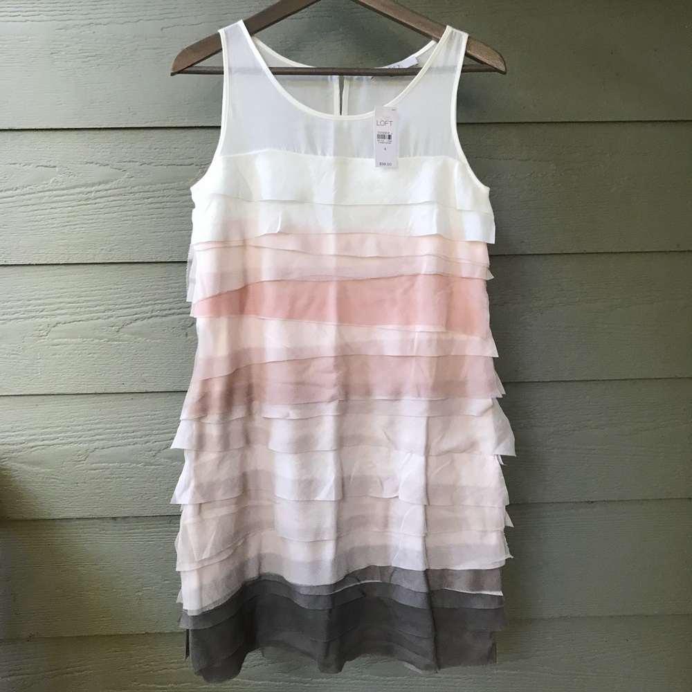 Loft knee length dress ombré