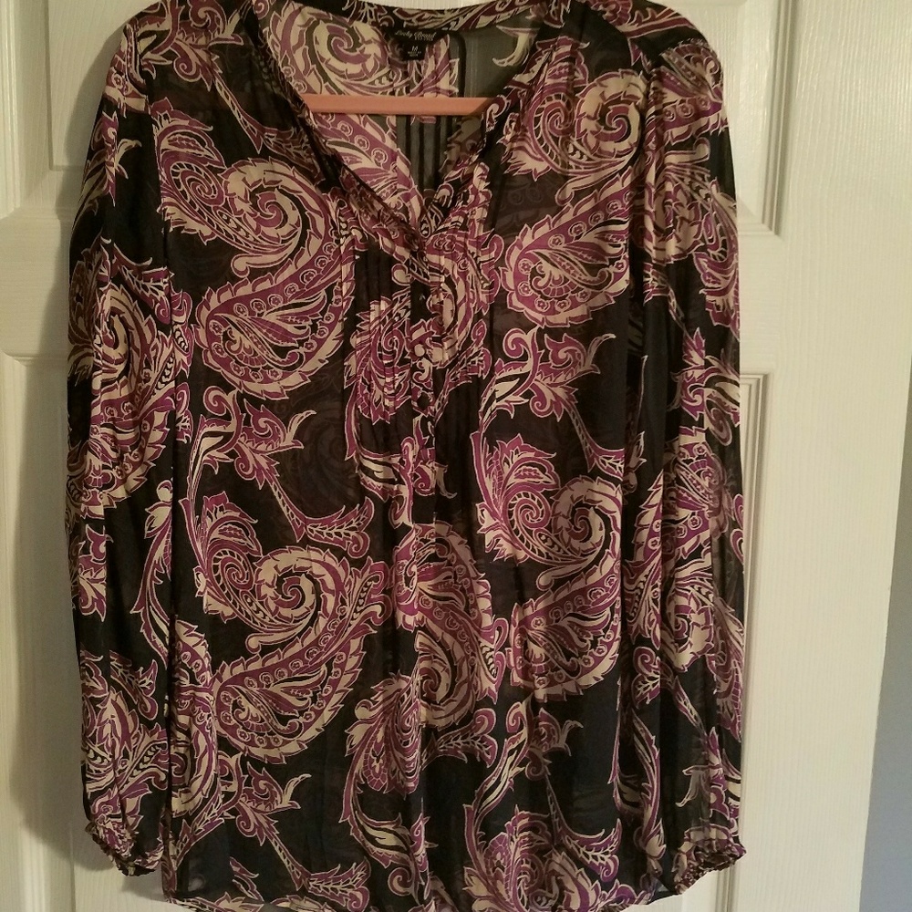Lucky Brand Beautiful Sheer Blouse