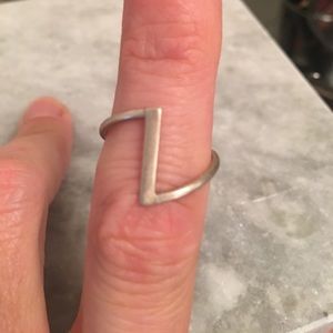 Minimalist Sterling Silver Bar Ring