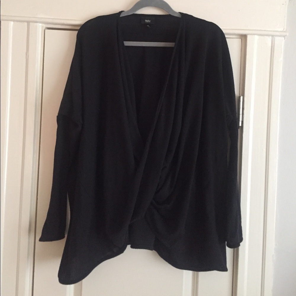 Twist front sweater