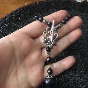 Pearl toggle necklace