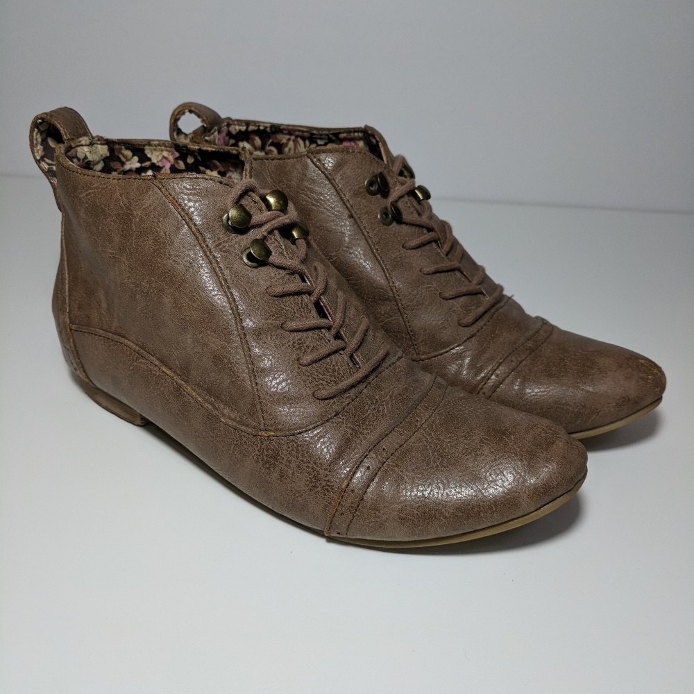 Forever 21 Tan, Winter Mid-Cut Boot