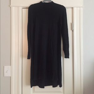 Mock turtleneck sweater dress