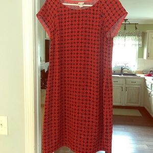 Merona short sleeve patterned dress