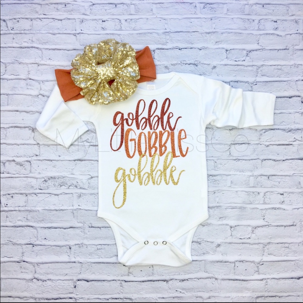 Thanksgiving Onesie & Booties