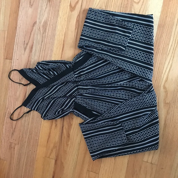 Black and White  Jumpsuit - Picture 2 of 4