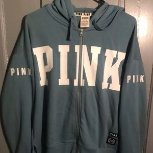 PINK zip up hoodie
