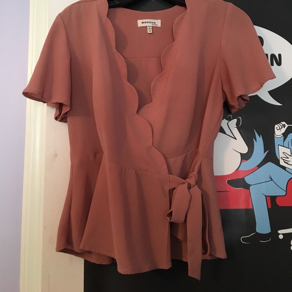 Pink Flowy Blouse