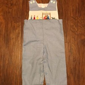 NWOT smocked Christmas Longall