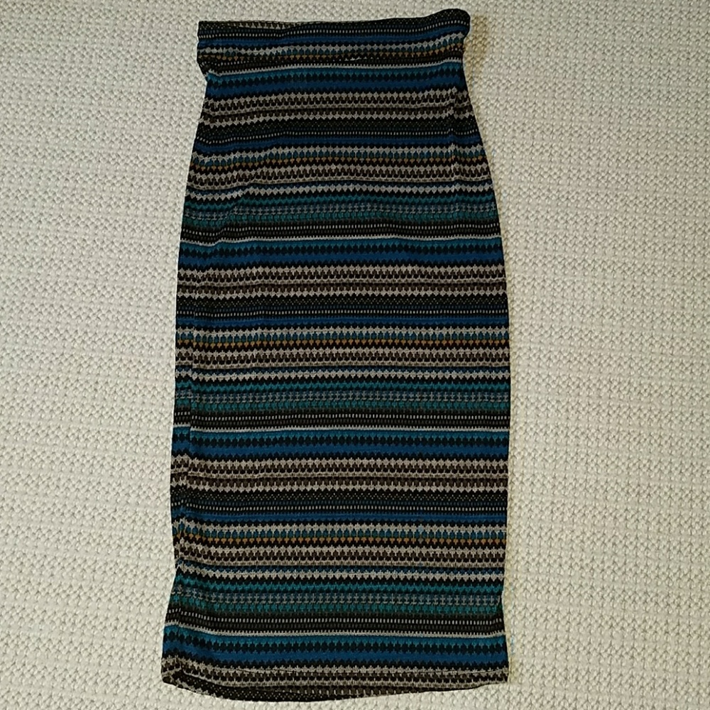 Tribal Print Veronicam Midi Skirt