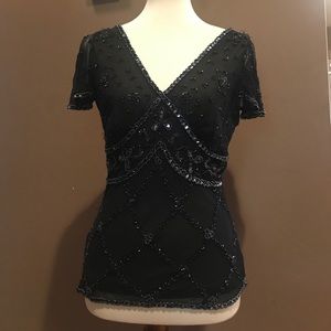 Adrianna papell sequin top