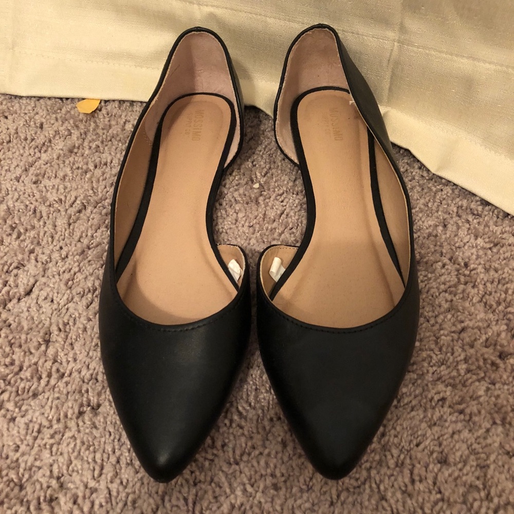 Mossimo Pointed Toe Black Flats