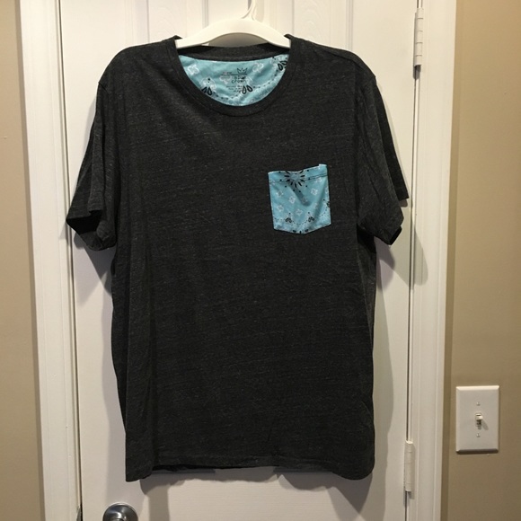 Blue Crown Other - Men's blue crown tshirt with decorative pocket