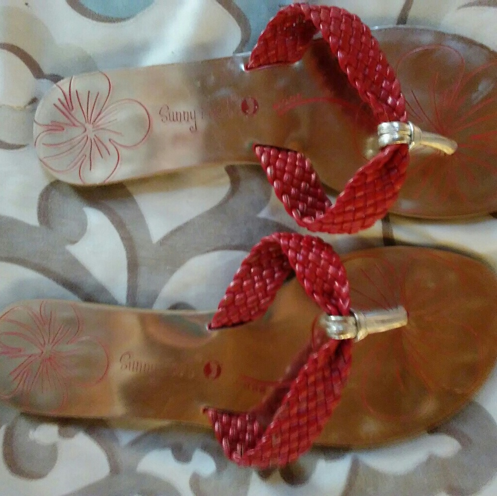 Cute red sandals