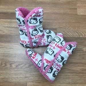 Hello kitty high boot slippers