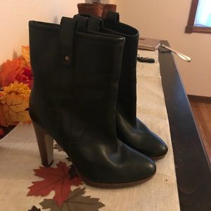 Leather ankle boots