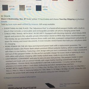 Details for passport case