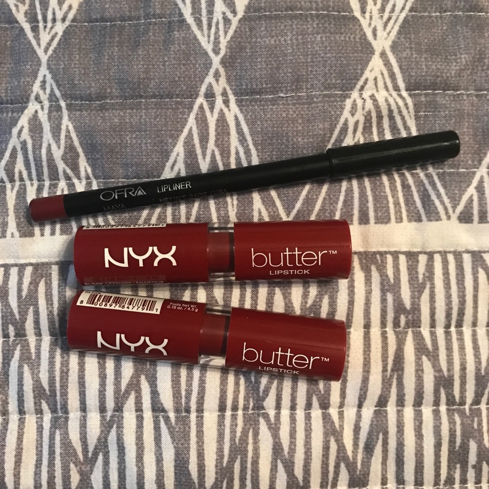 NYX & Ofra Red Lip Bundle 💄