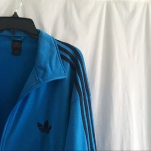 vintage blue adidas track jacket