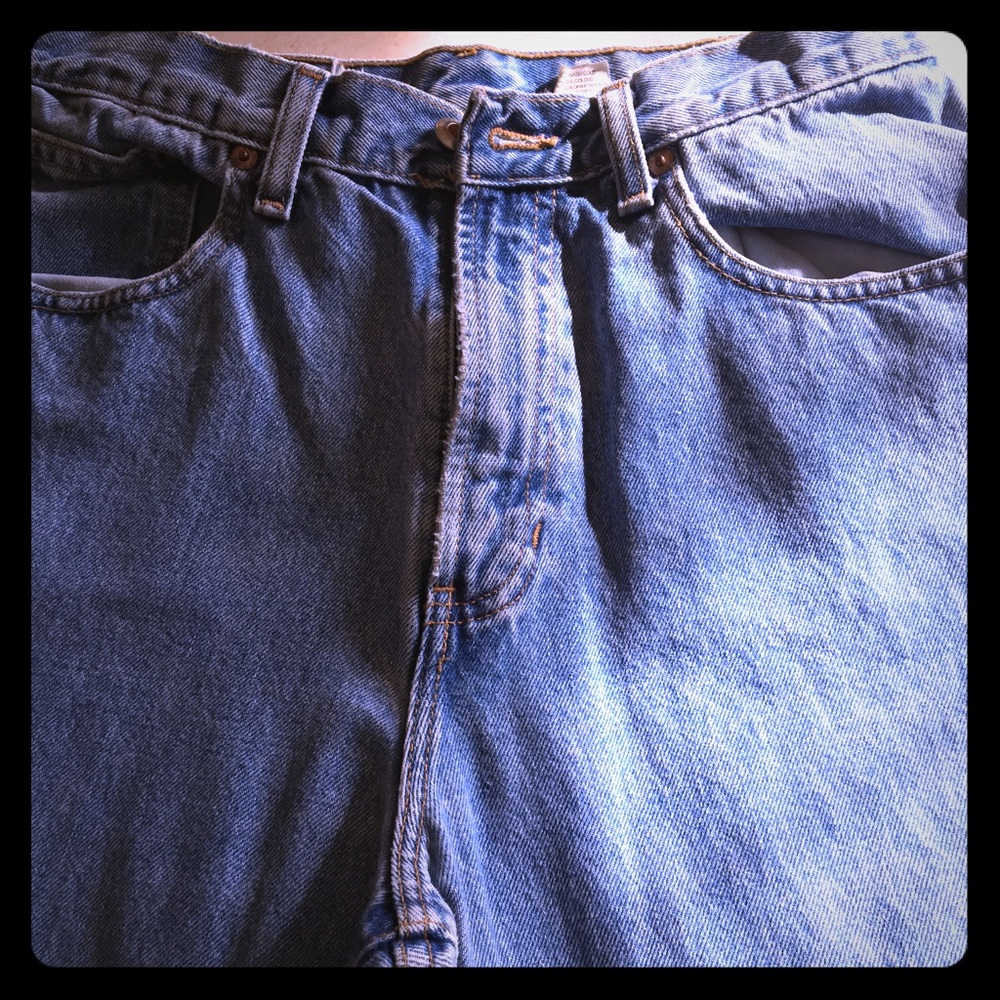 Women's denim blue jeans