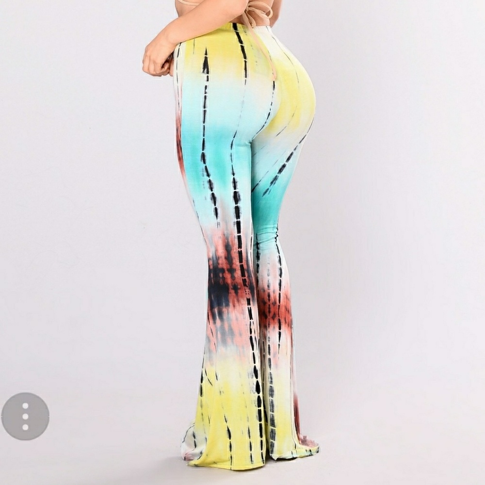 Fashion Nova tie dye flare pants